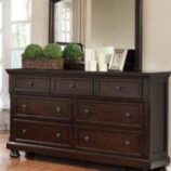Barlow Cherry Dresser and Mirror
